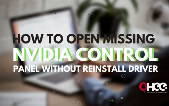 How to Open Missing NVIDIA Control Panel Without Reinstall Driver