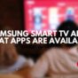 Samsung Smart TV Apps